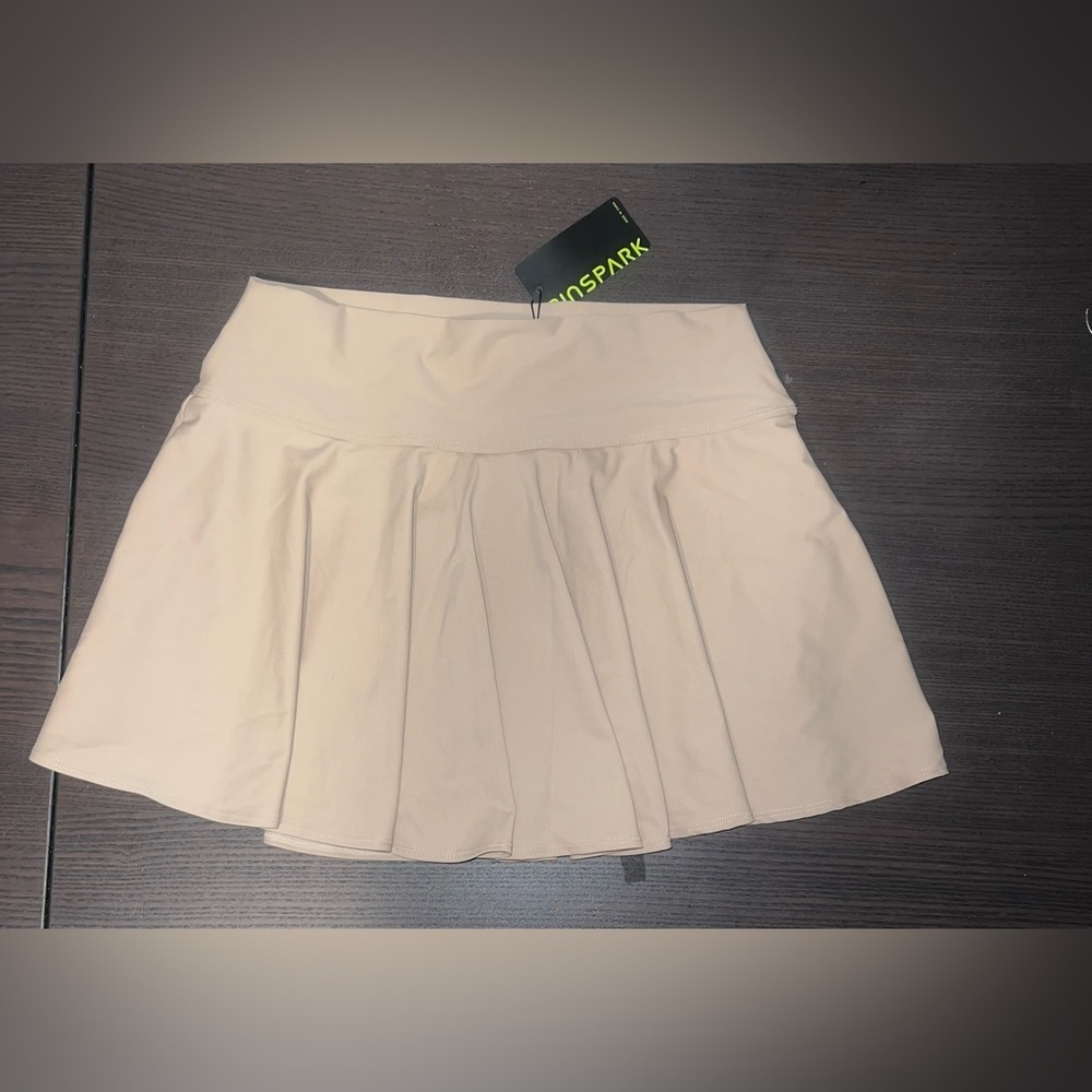 SPARK Women's Cream Skater Skirt